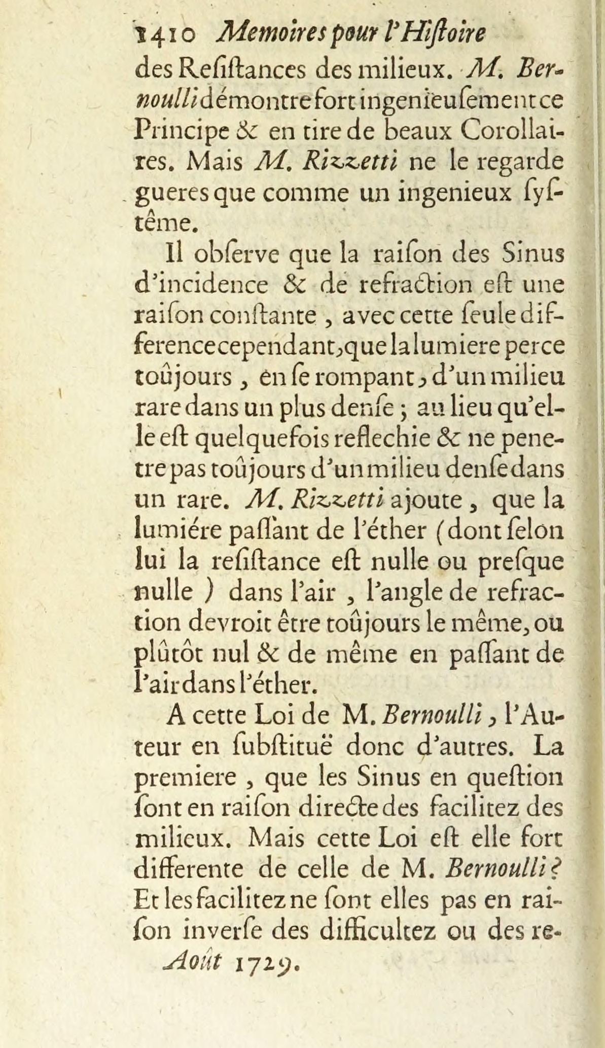 Trévoux from 1729, page 1410, with italics and tight spacing