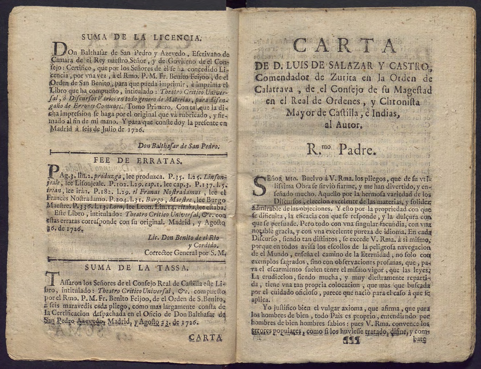 Preliminaries of volume I, with the summary of the Council's license