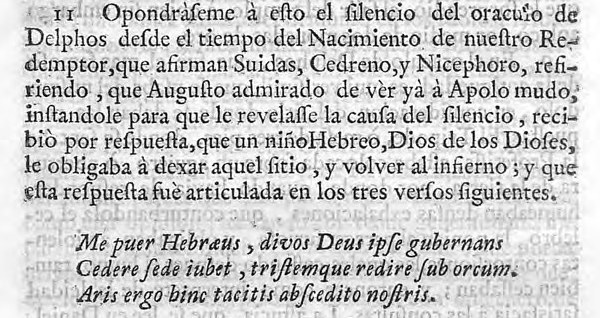 Feijoo clipping: the oracle of Delphi (O471)