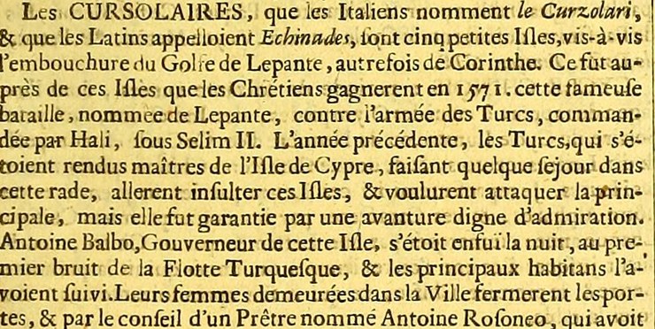 Moréri clipping: the women of Curzolari (O481)