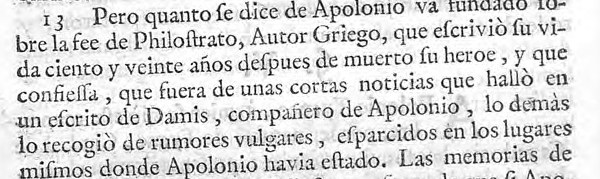 Feijoo clipping: Apollonius of Tyana (O526)